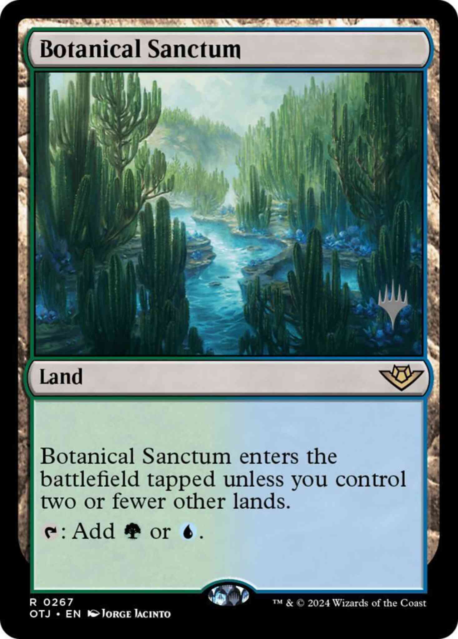 Botanical sanctum 267p – Magic Botanical Sanctum [267p] [Promo Pack] [Outlaws of Thunder Junction: Promos] [Non-Foil]