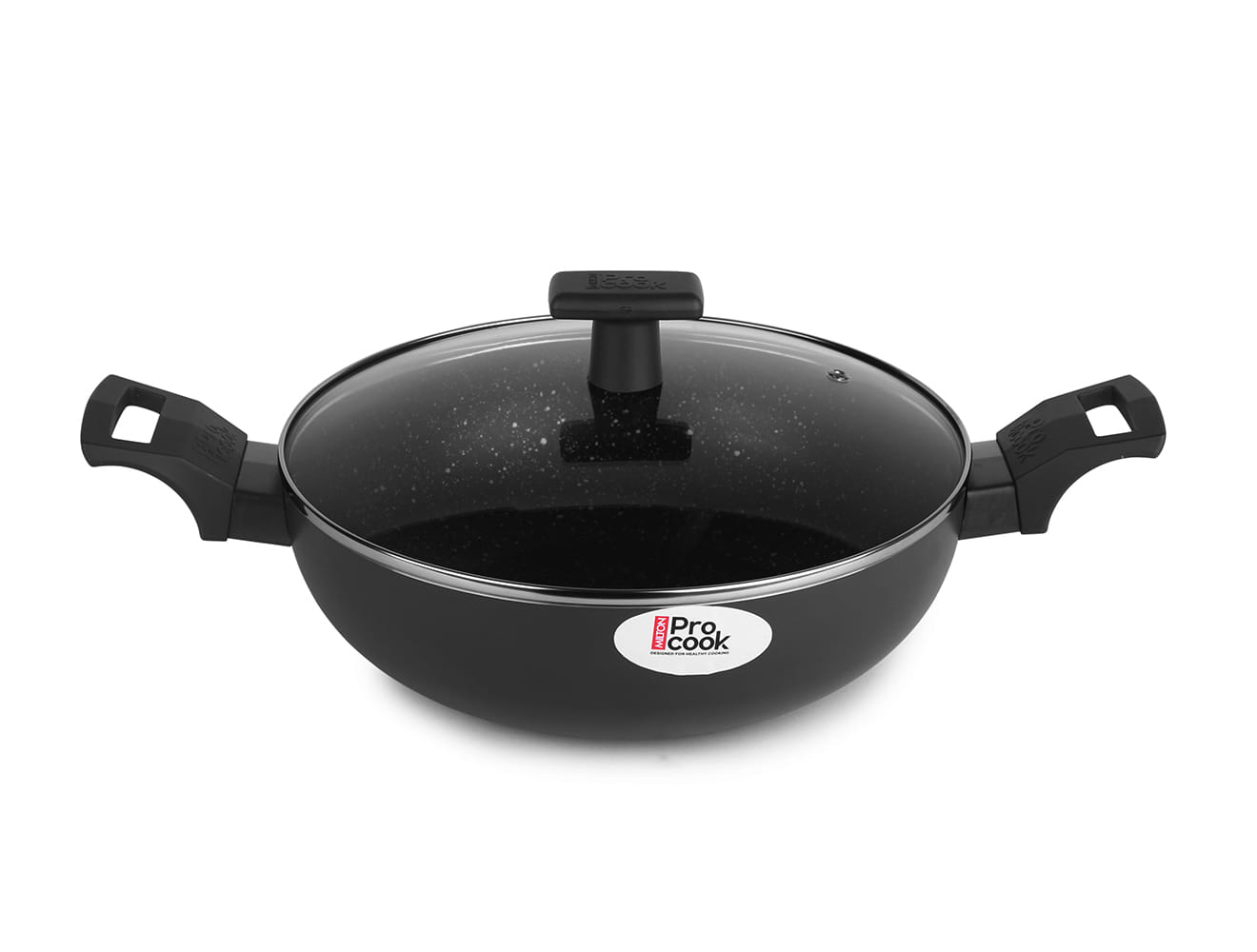 Granito Induction Kadhai with Glass Lid (Milton Procook) - view 3