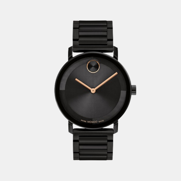 Movado Bold Evolution 2.0 Men Quartz Black Dial Analog Stainless Steel Watch 3601112