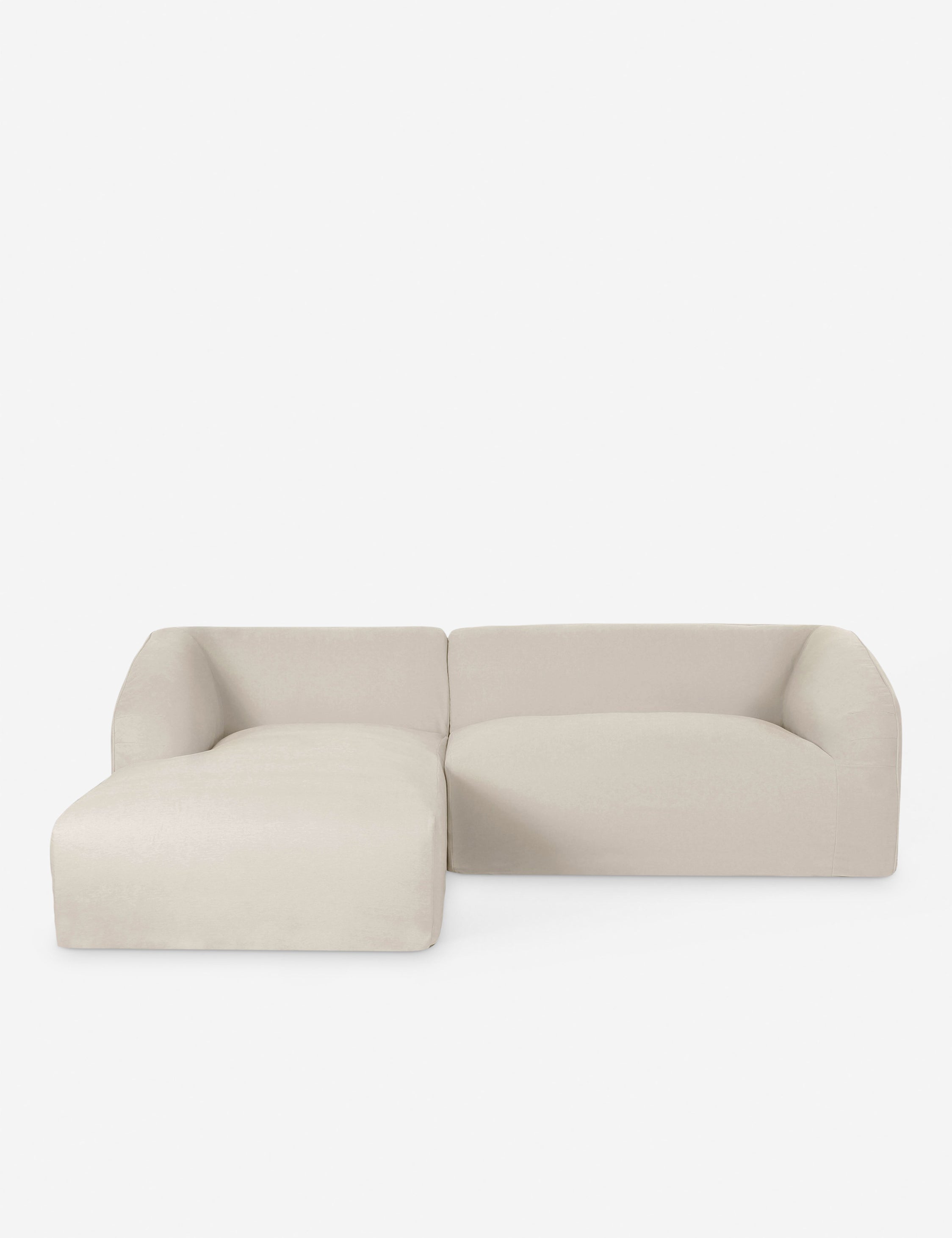 Lulu and Georgia Maddox Modular 2-Piece Chaise Sectional Sofa