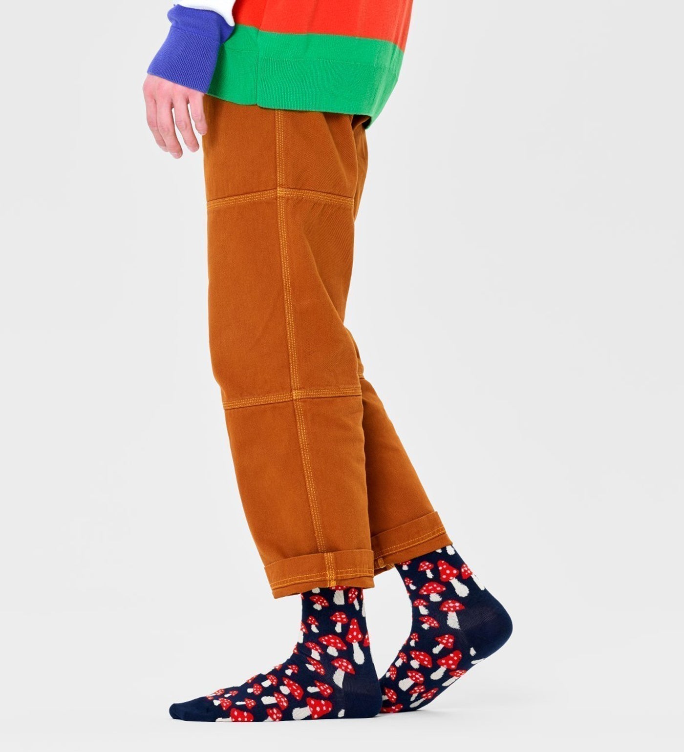 Happy Socks Unisex Mushroom Crew Length Socks for Women and Men - view 2