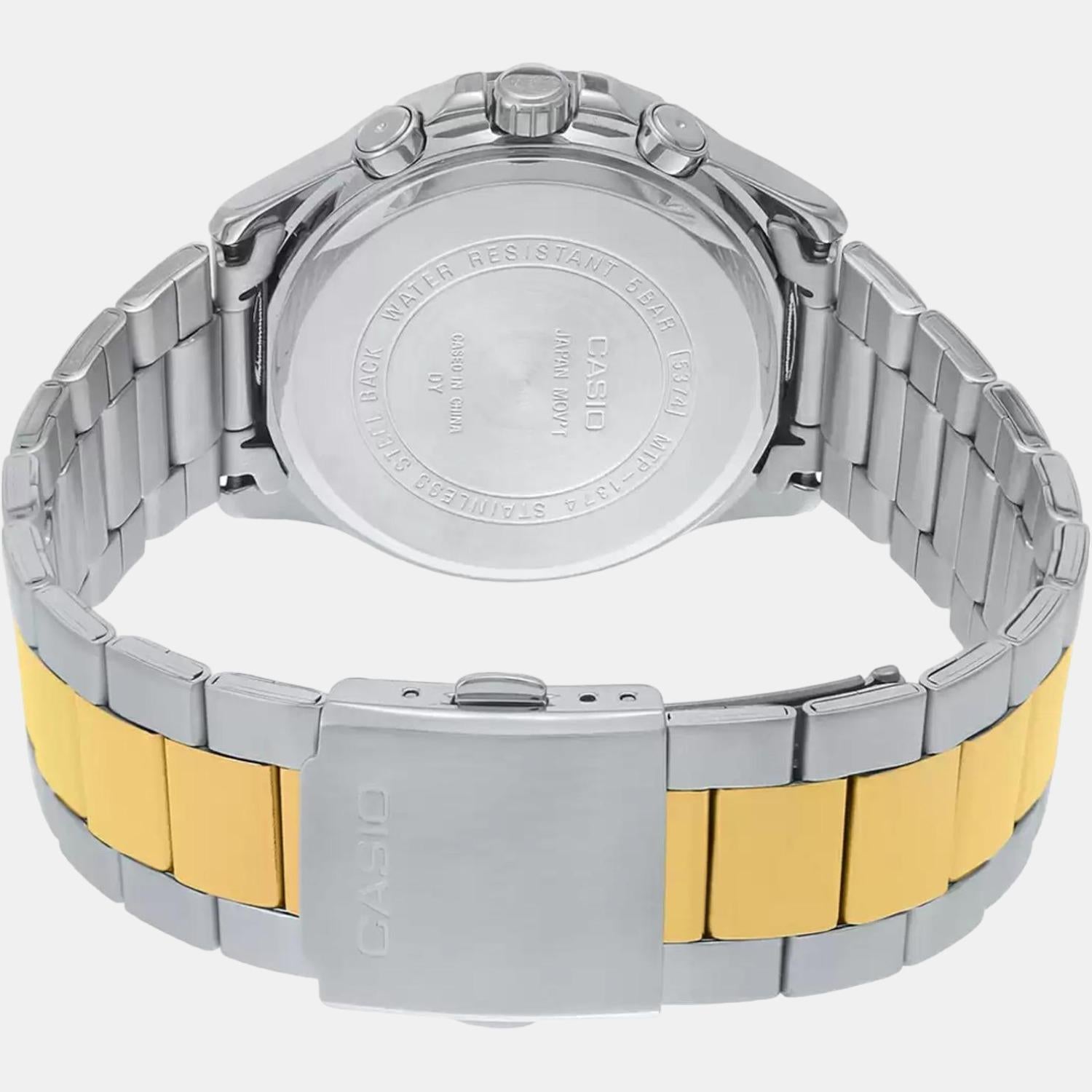 Casio Enticer Men Quartz Silver Dial Chronograph Stainless Steel Watch A1653 - view 5