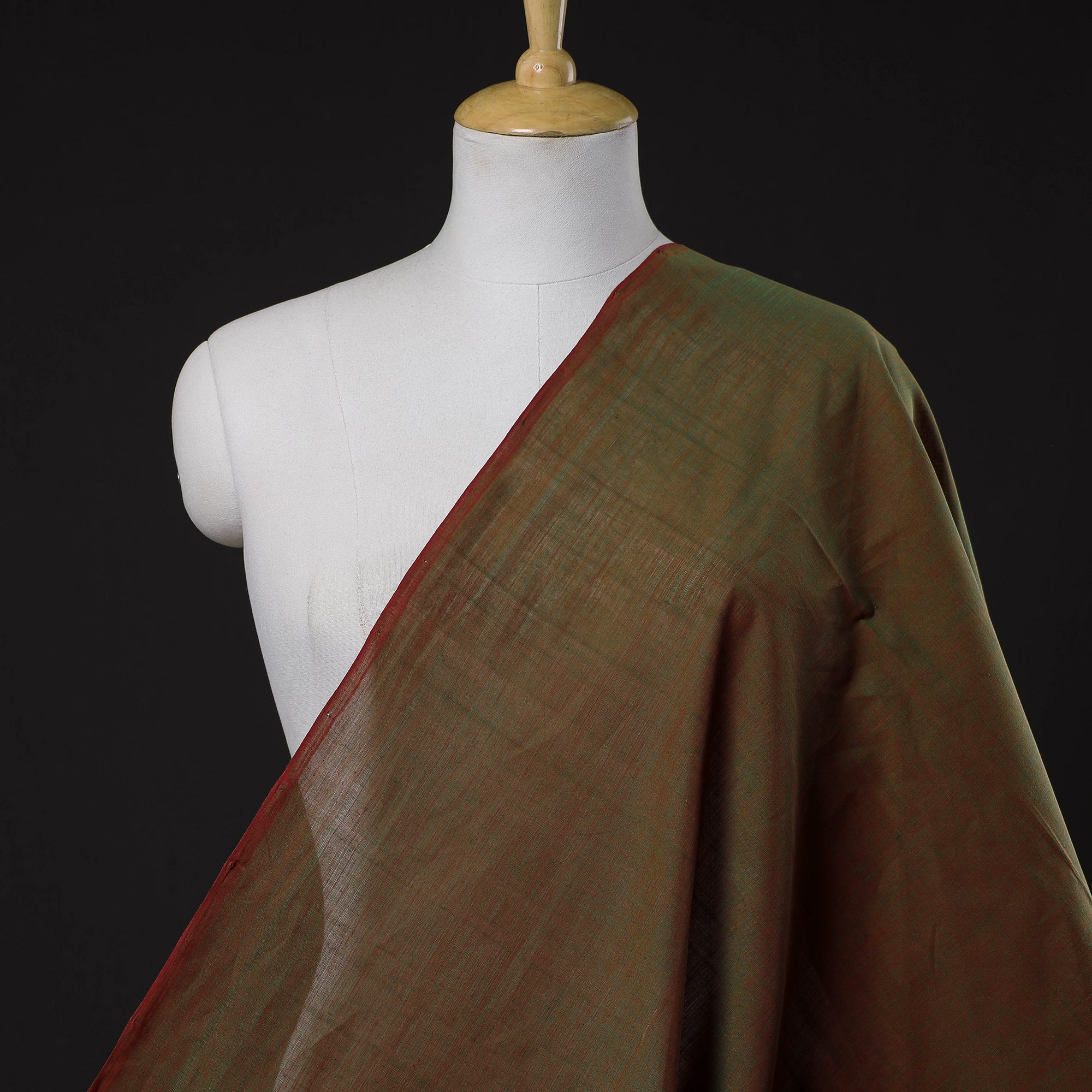 SOUTH KARGHA Brown - Original Mangalagiri Handloom Cotton Fabric