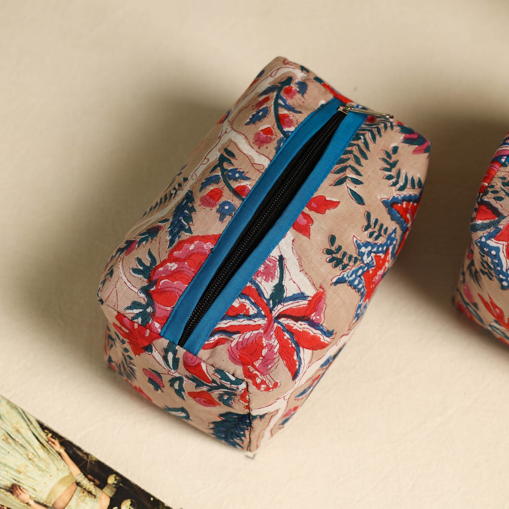 NOORI BAZAR Beige - Handmade Cotton Toiletry Bags (Set of 3) 18 - view 2