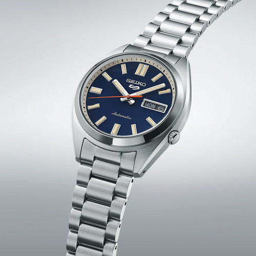 Seiko 5 Sports SNXS Rinse Blue Classic Sports Day Date Blue Dial 37.4mm Men SRPK87K1 - view 3