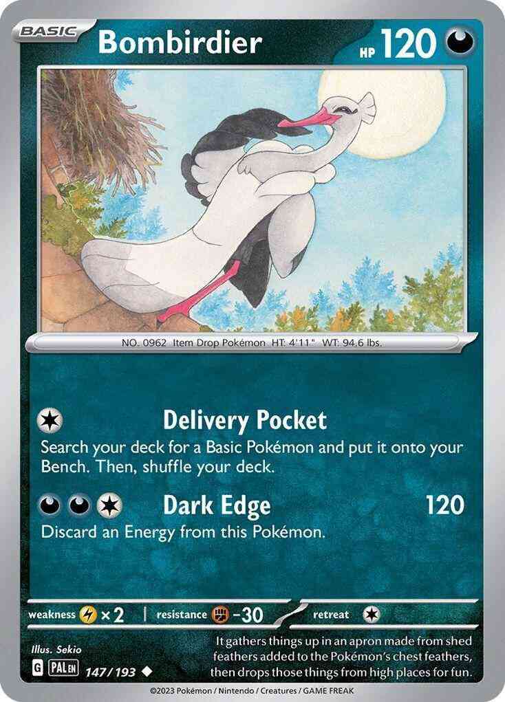 Uncommon sv02-147 non-holo – Pokémon Bombirdier - 147/193 - Uncommon [sv02-147] [Non-Holo]