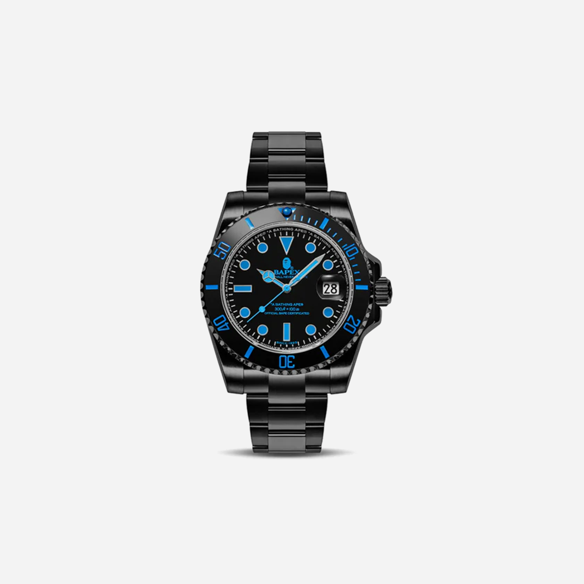 AAPE BY BATHING APE Bape Type 1 Bapex Watch Black/Blue