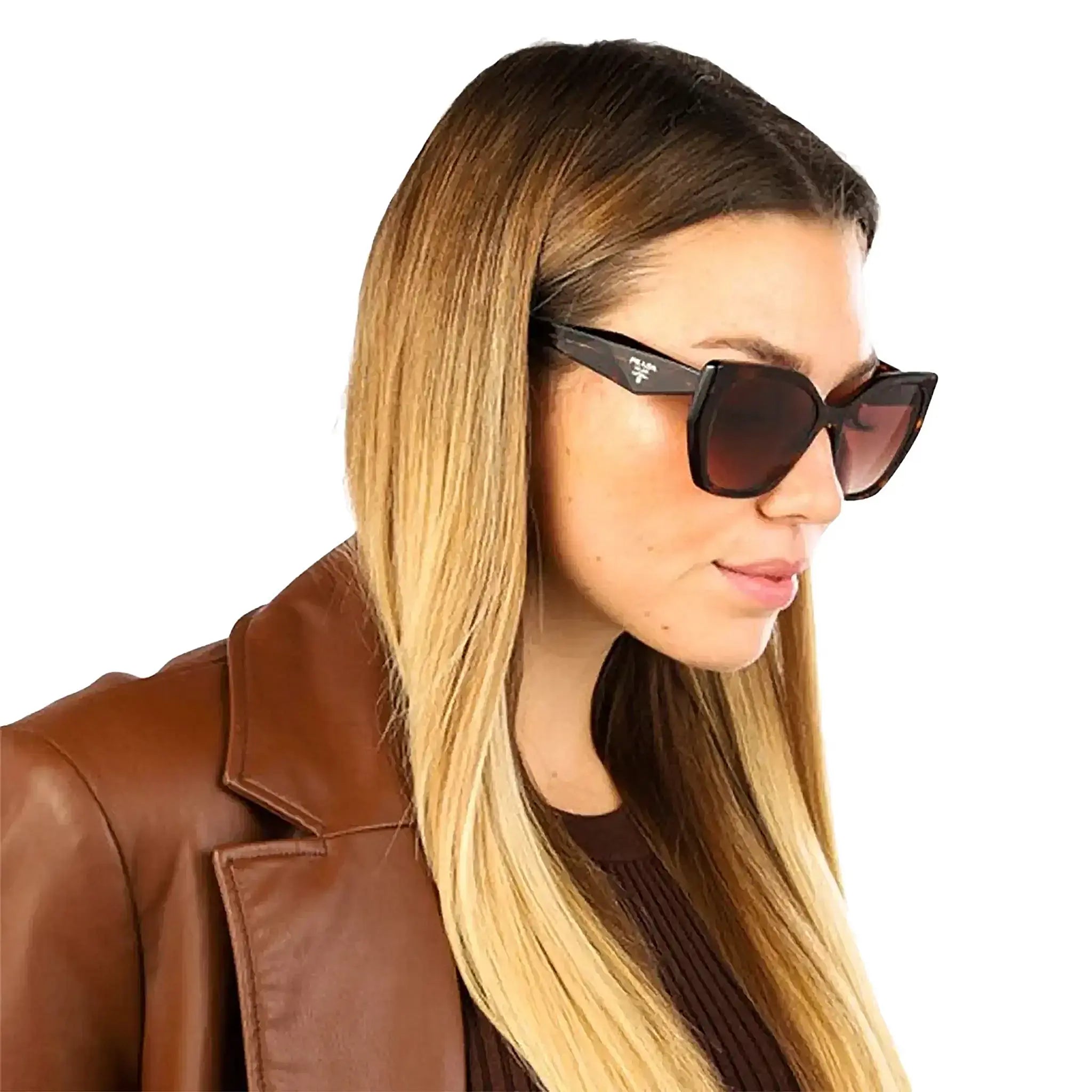 Prada PR 19ZS 2AU6S1 Tortoise Sunglasses – Brown - view 2
