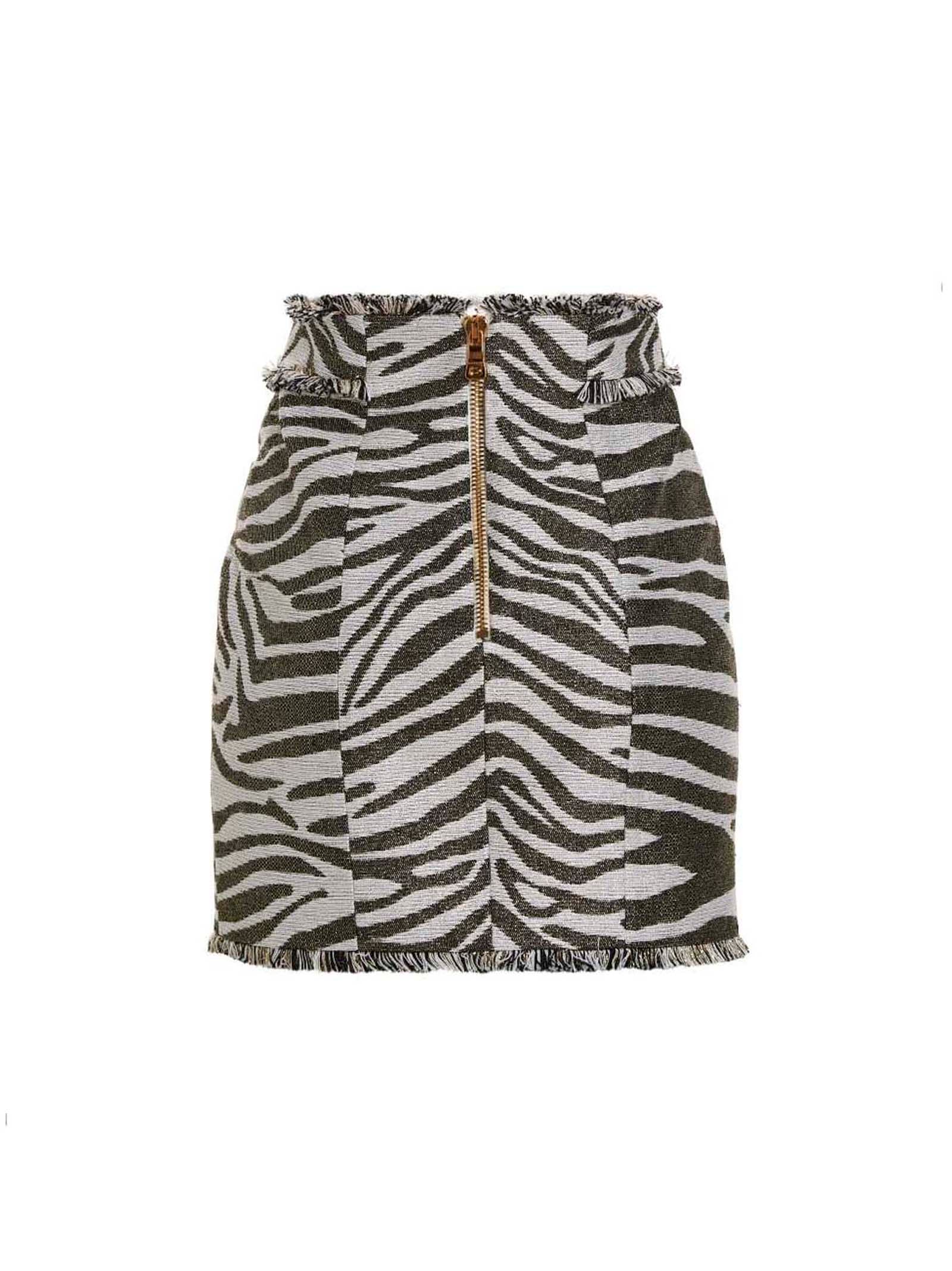 Balmain Lurex Zebra Skirt - view 2