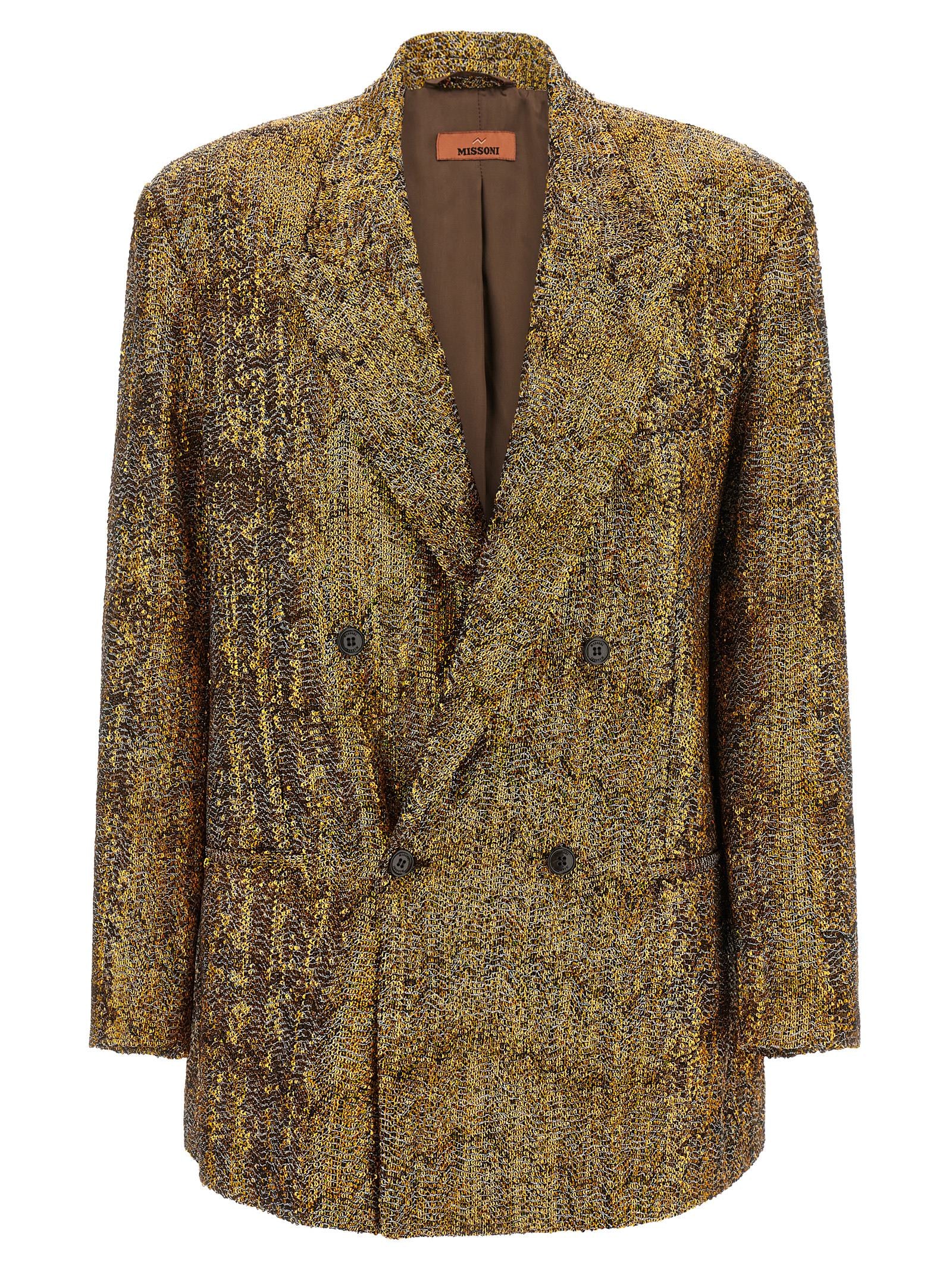 Missoni Sequin Blazer – 74% pl, 23% vi, 3% me