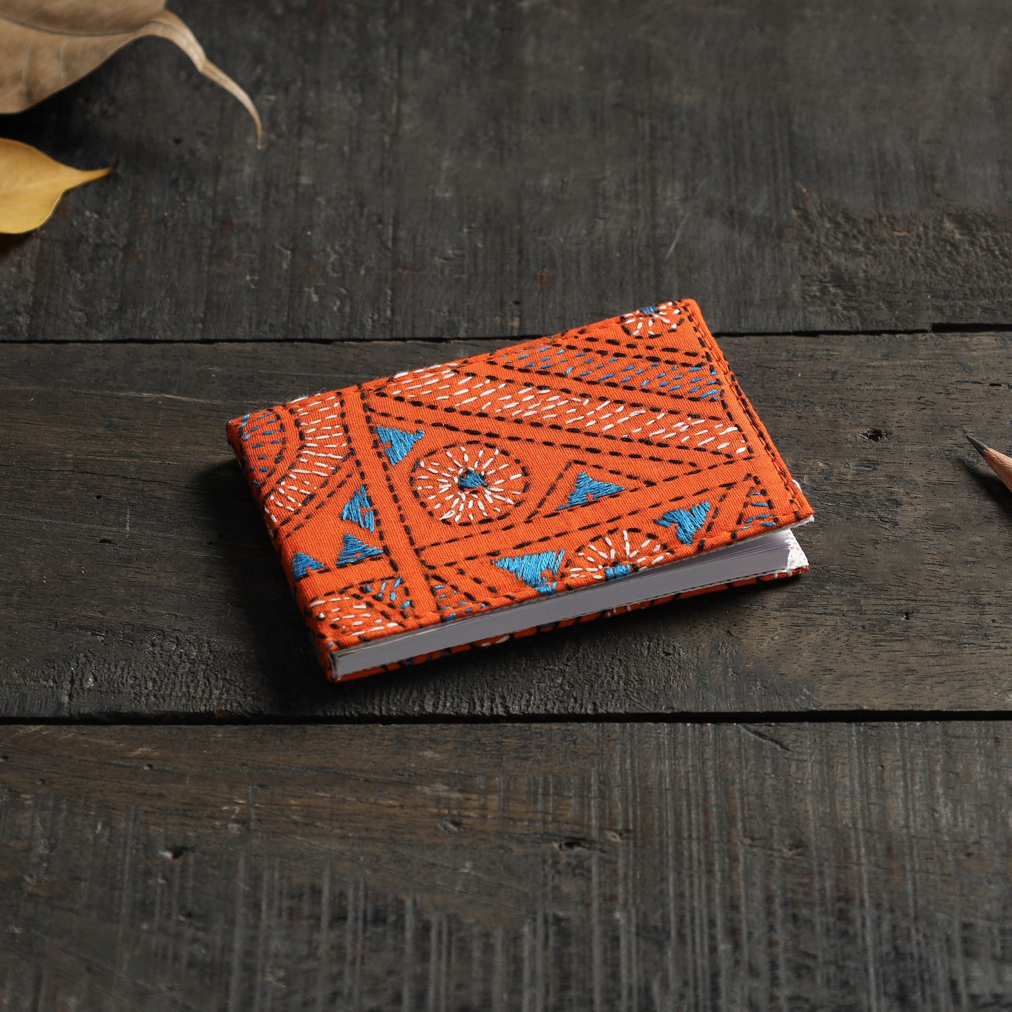 ASALKAAR Bengal Kantha Work Handcrafted Notepad (4 x 3 in)