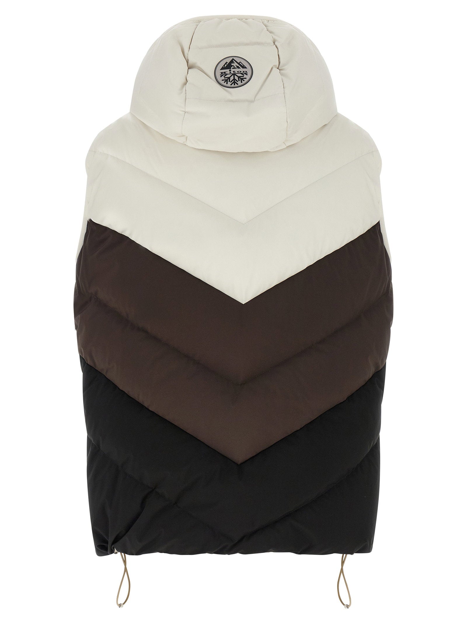 Kiton Chevron Stitching Padded Vest - view 3