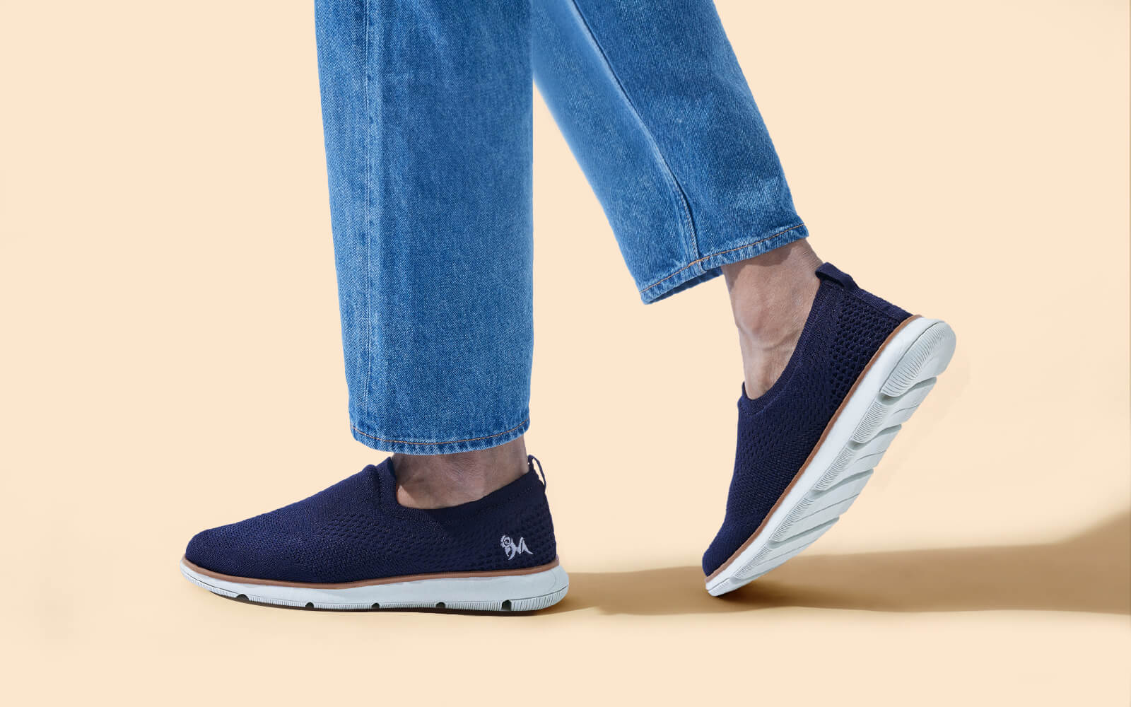 Neeman's Dress Slip Ons : Blue - view 6
