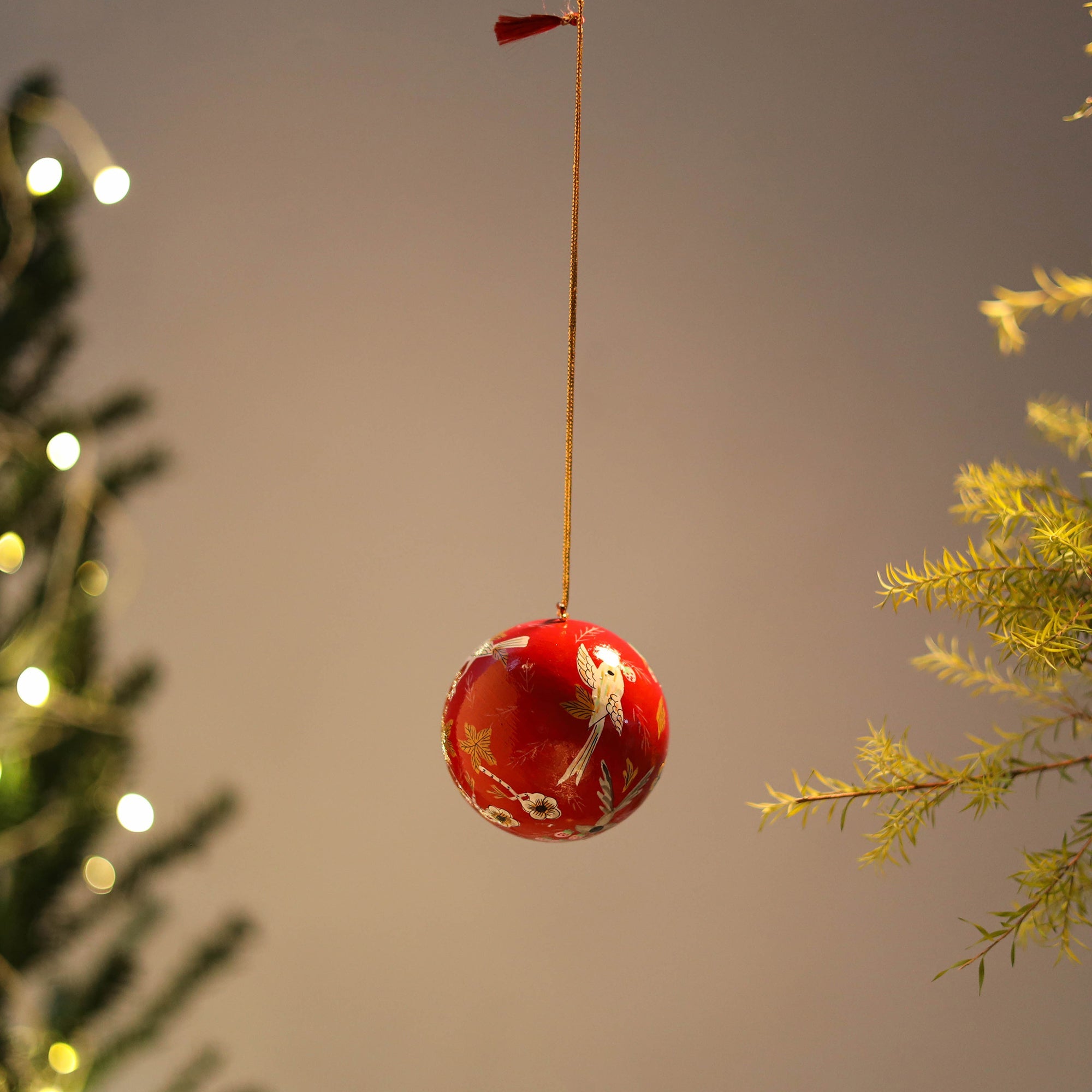 CRAFTVERA Ball - Kashmir Handpainted Christmas Ornament 02