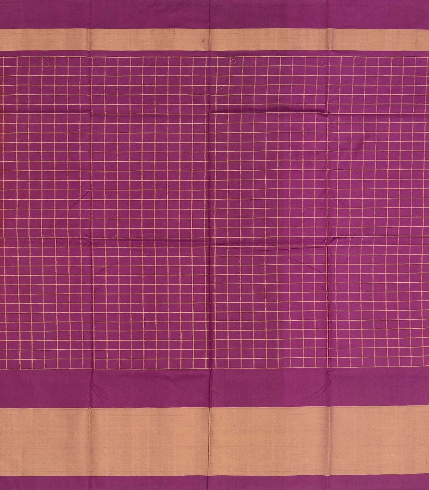 RmKV Peach Handloom Silk Pavadai Material With Checks and Tie & Dye Motifs -Peach - view 3