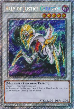 Yu-Gi-Oh! Ally of Justice Catastor - RA03-EN222 - Platinum Secret Rare - 1st Edition