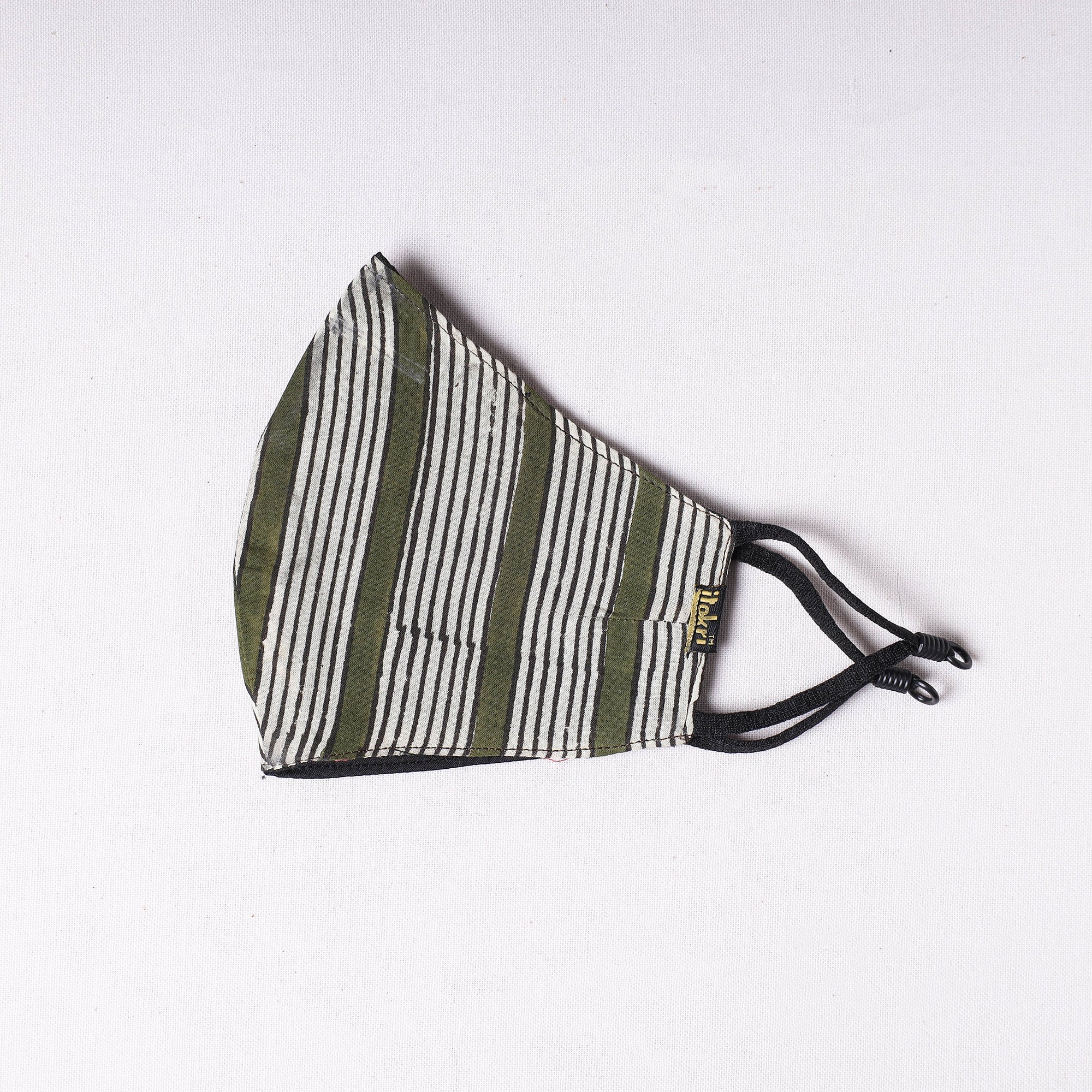 JALPARI Bagru Block Printed Cotton 3 Layer Snug Fit Face Cover