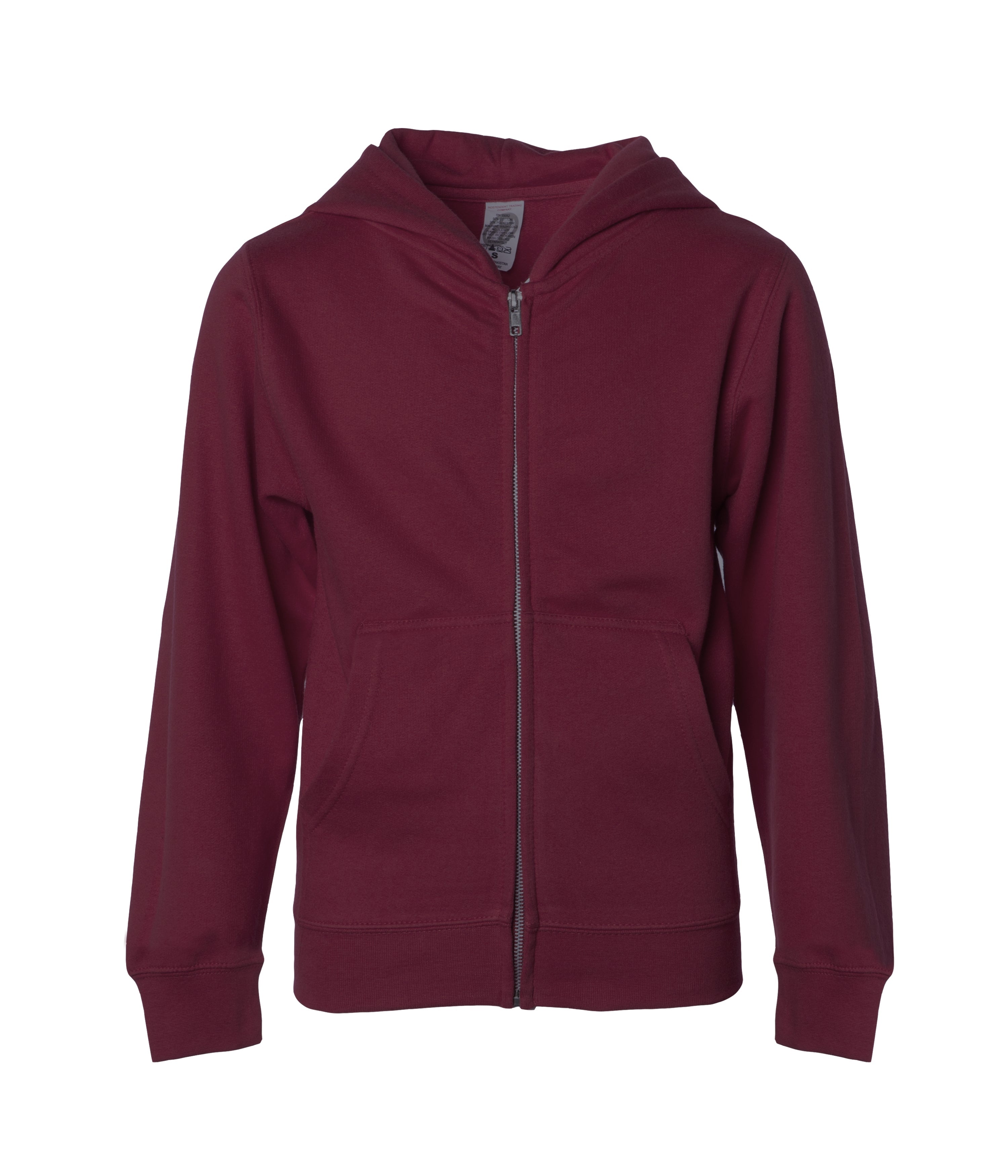 Independent Trading Company Youth Midweight Zip Hooded Sweatshirt
