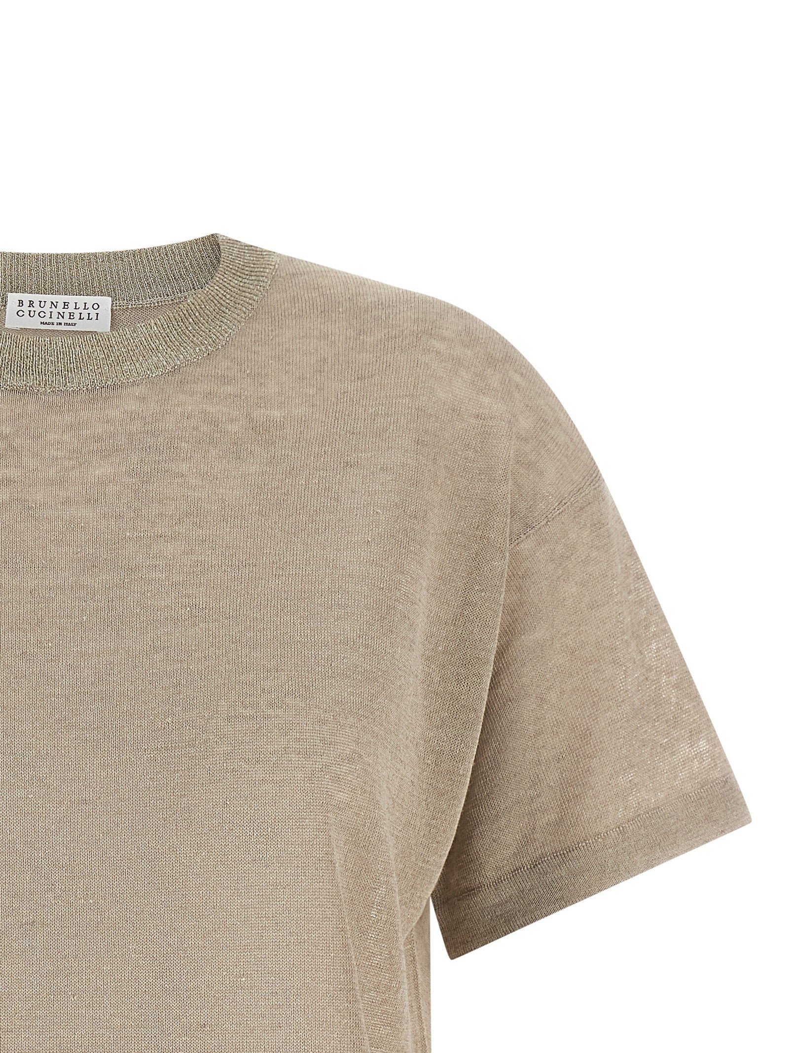 Brunello Cucinelli Dazzling Collar Sweater – 85% linen, 15% polyamide - view 3
