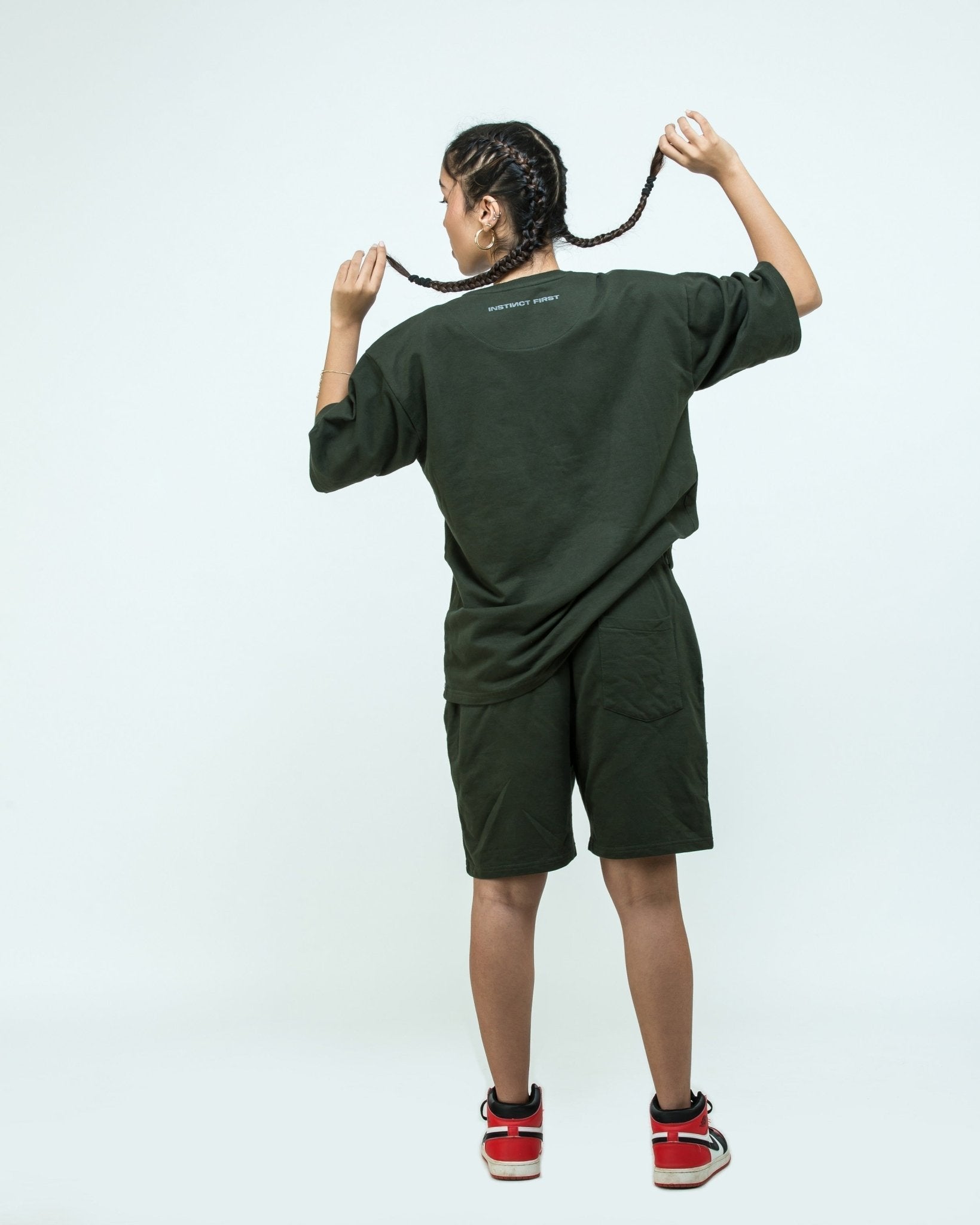 Instinct First Oversized T-Shirt - Safari Kombu - view 4