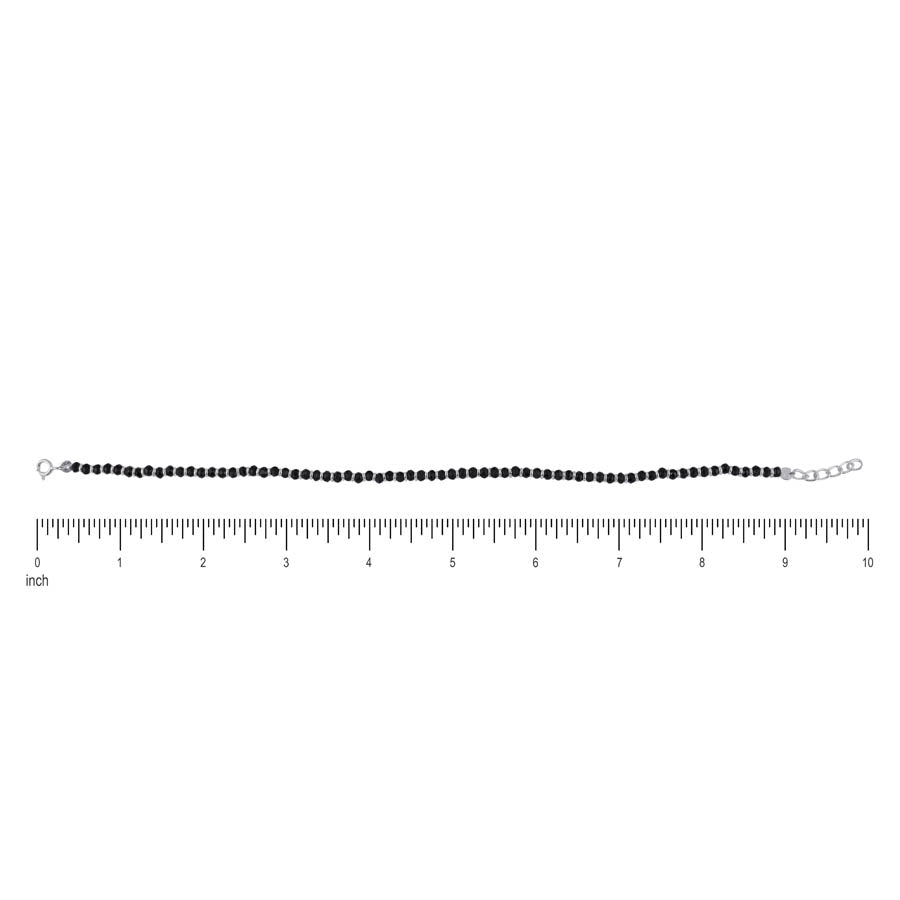 Prinjal Jewellers Real Black beads silver Anklets for women - view 5