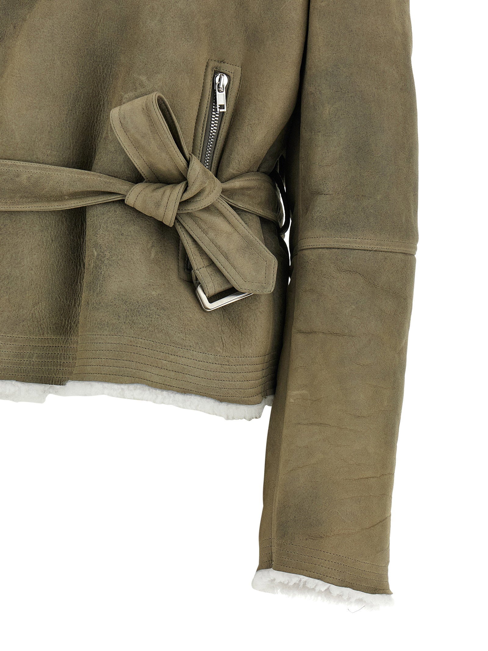 Rick Owens Cropped Flight Jacket - view 4