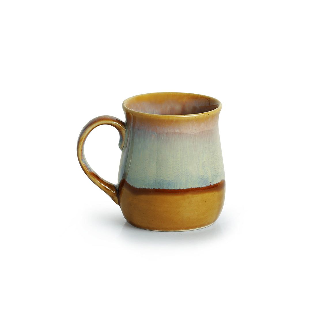 EXCLUSIVELANE 'The Milky-Way Canvas' Tea-Coffee & Milk Mug Dual-Glazed Studio Pottery In Ceramic (360 ML, Microwave Safe) - view 2