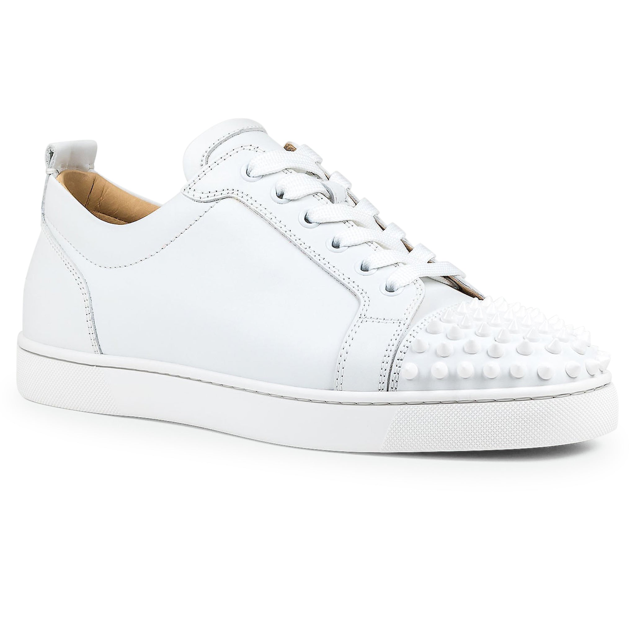 Christian Louboutin Louis Junior Spikes Leather White - view 2