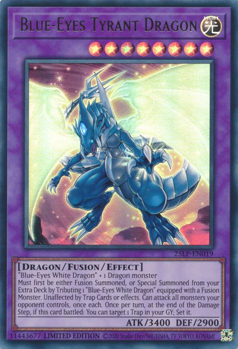 Yu-Gi-Oh! Blue-Eyes Tyrant Dragon - 25LP-EN019 - Ultra Rare - Limited