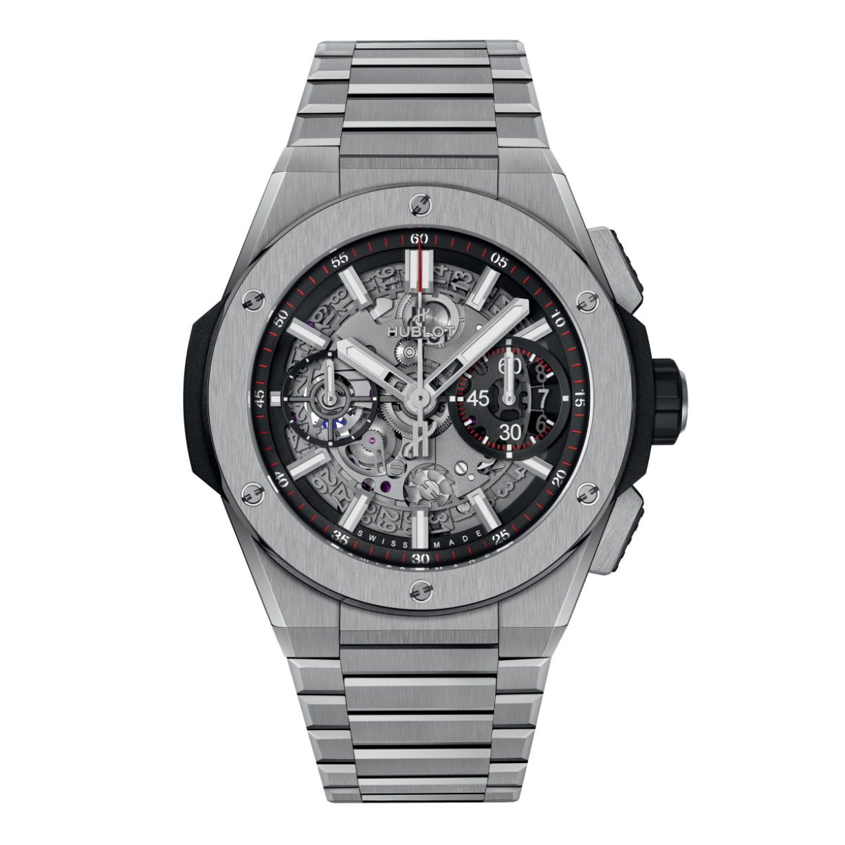 Hublot Big Bang Integrated Titanium Matte Black Skeleton Dial 42 mm
