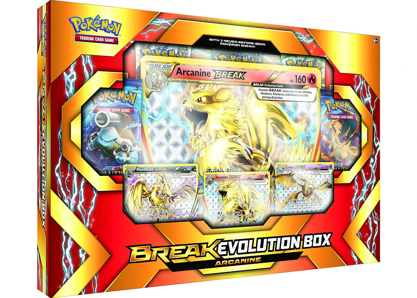 Pokémon 2017 Pokemon TCG Break Evolution Box Featuring Arcanine