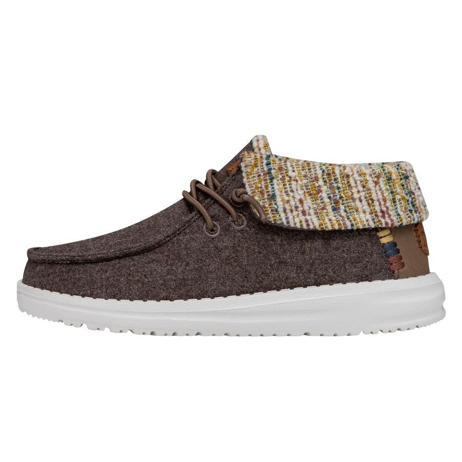 HEYDUDE shoes Wendy Fold Youth Baja Boot - Brown