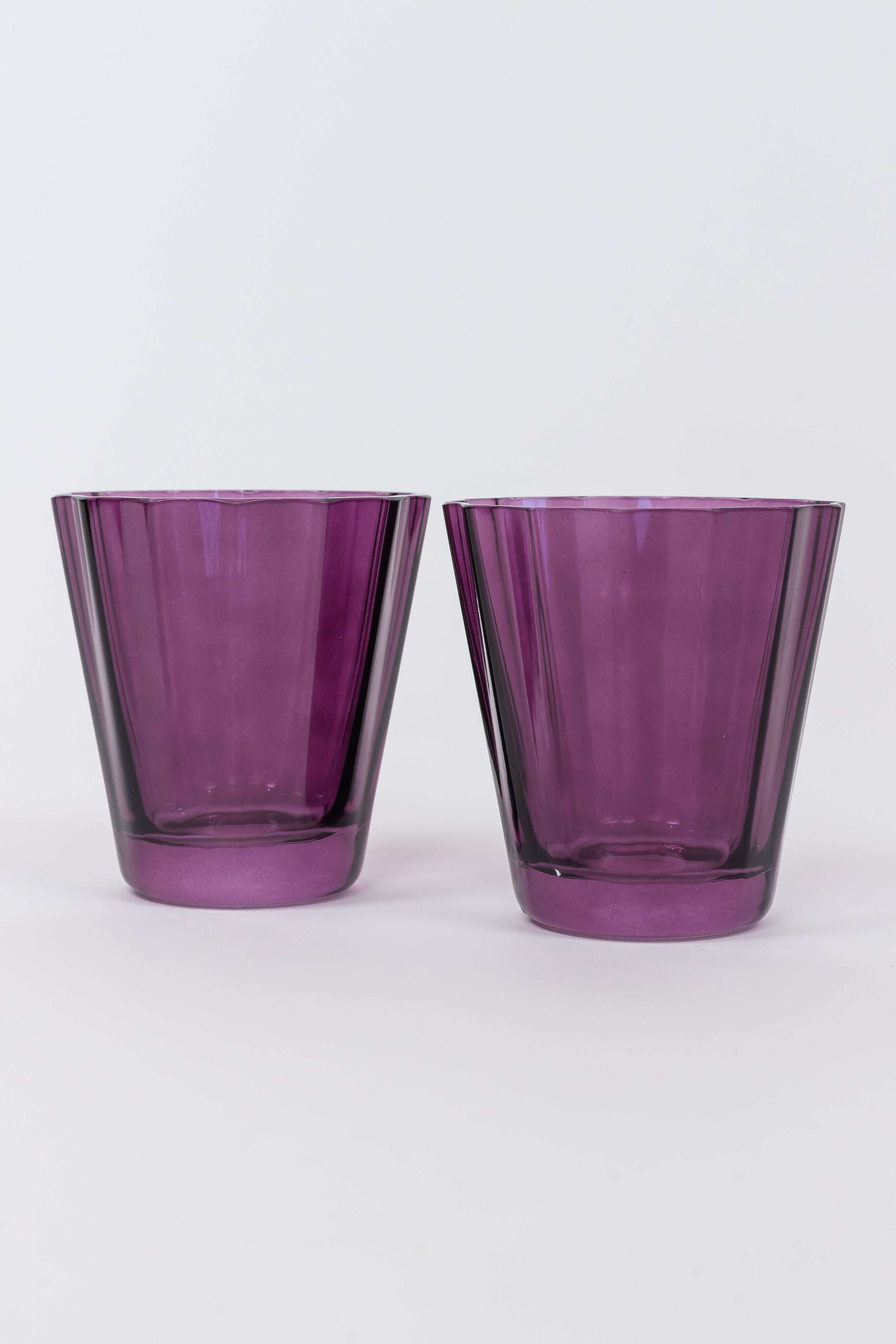 Estelle Colored Glass Estelle Colored Sunday Low Balls - Set of 2 {Amethyst}