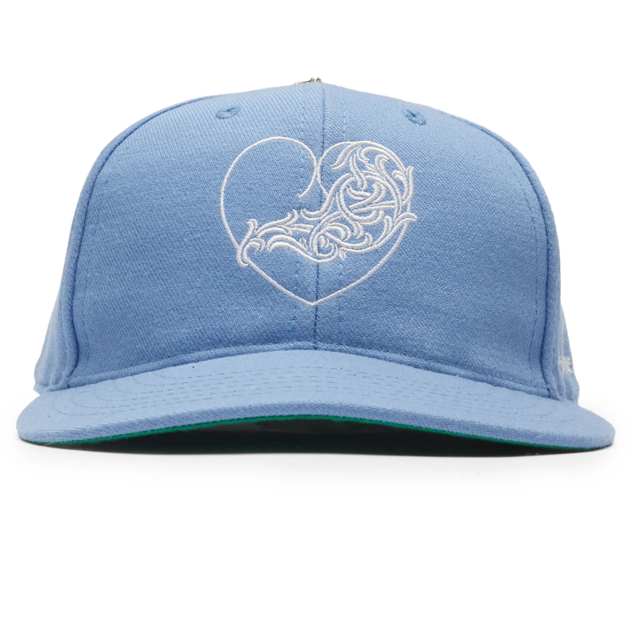 Chrome Hearts Vinny Heart Embroidered Light Blue Baseball Cap - view 2