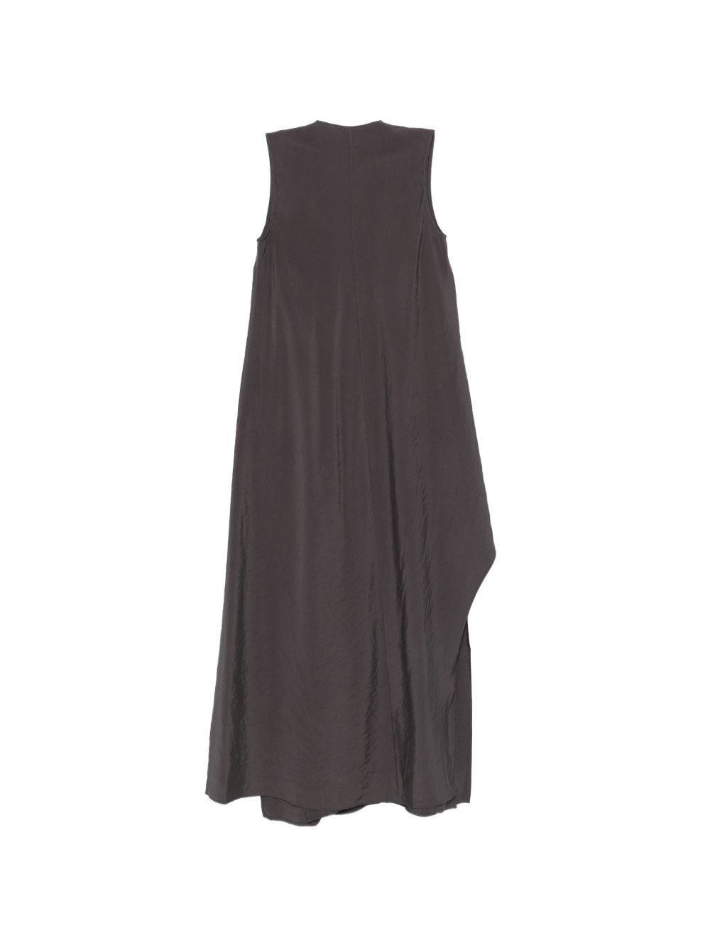 Alysi V-neck sleeveless ruffle detail Long dress - view 2