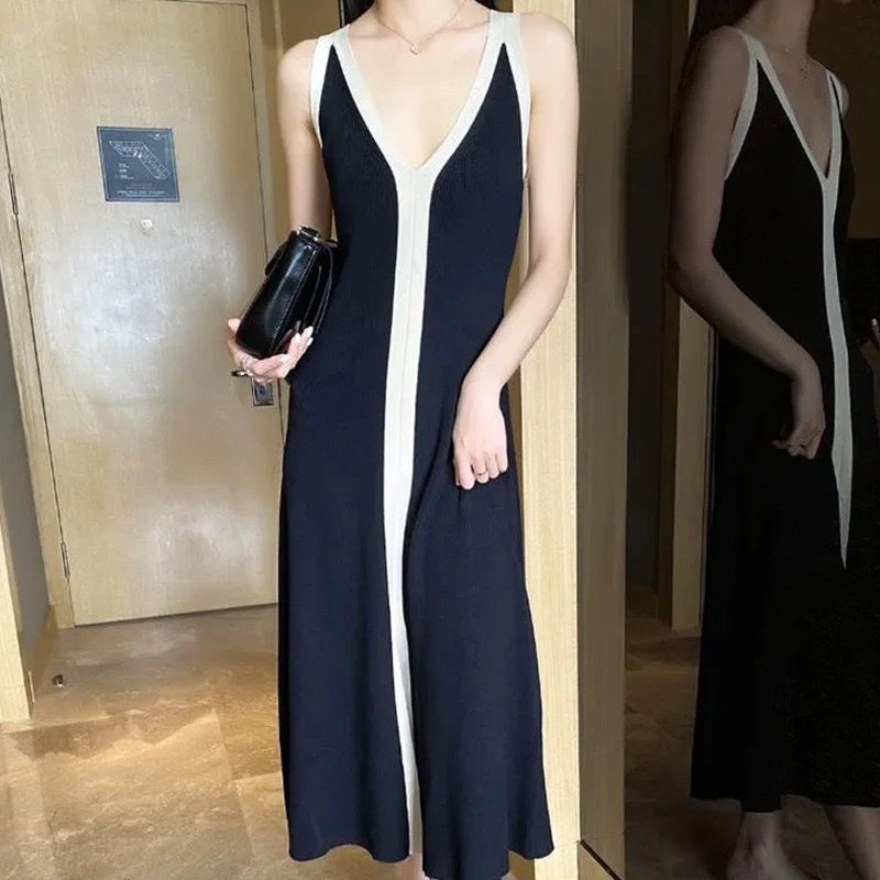 Alamode By Akanksha Jaden Soft Knit Dress in Black - view 2