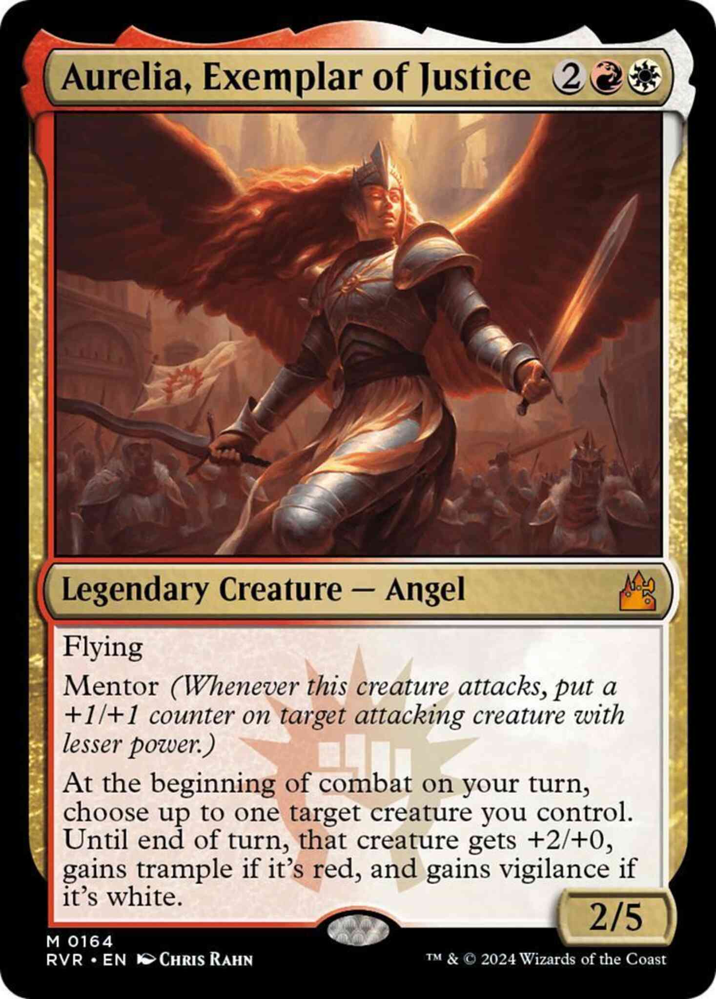 Magic Aurelia, Exemplar of Justice [164] [Ravnica Remastered] [Non-Foil]