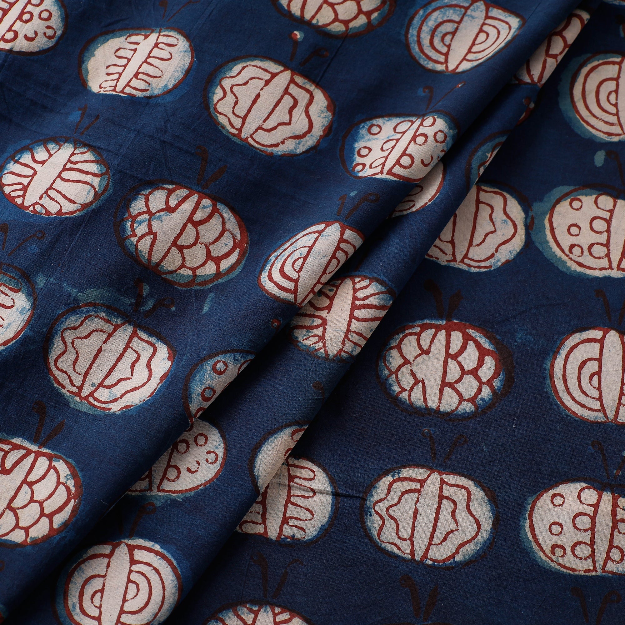 BINDAAS UNLIMITED Blue - Bindaas Hand Block Printed Cotton Fabric - view 2