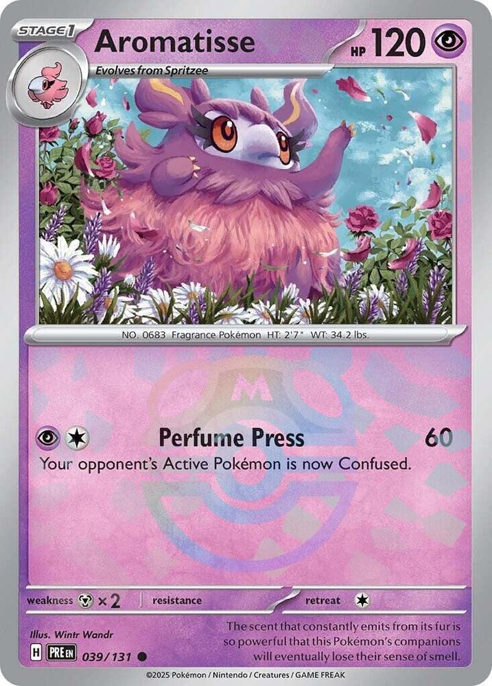 Pokémon Aromatisse - Master Ball Pattern - 039/131 - Common [sv085-039] [Reverse Holo]