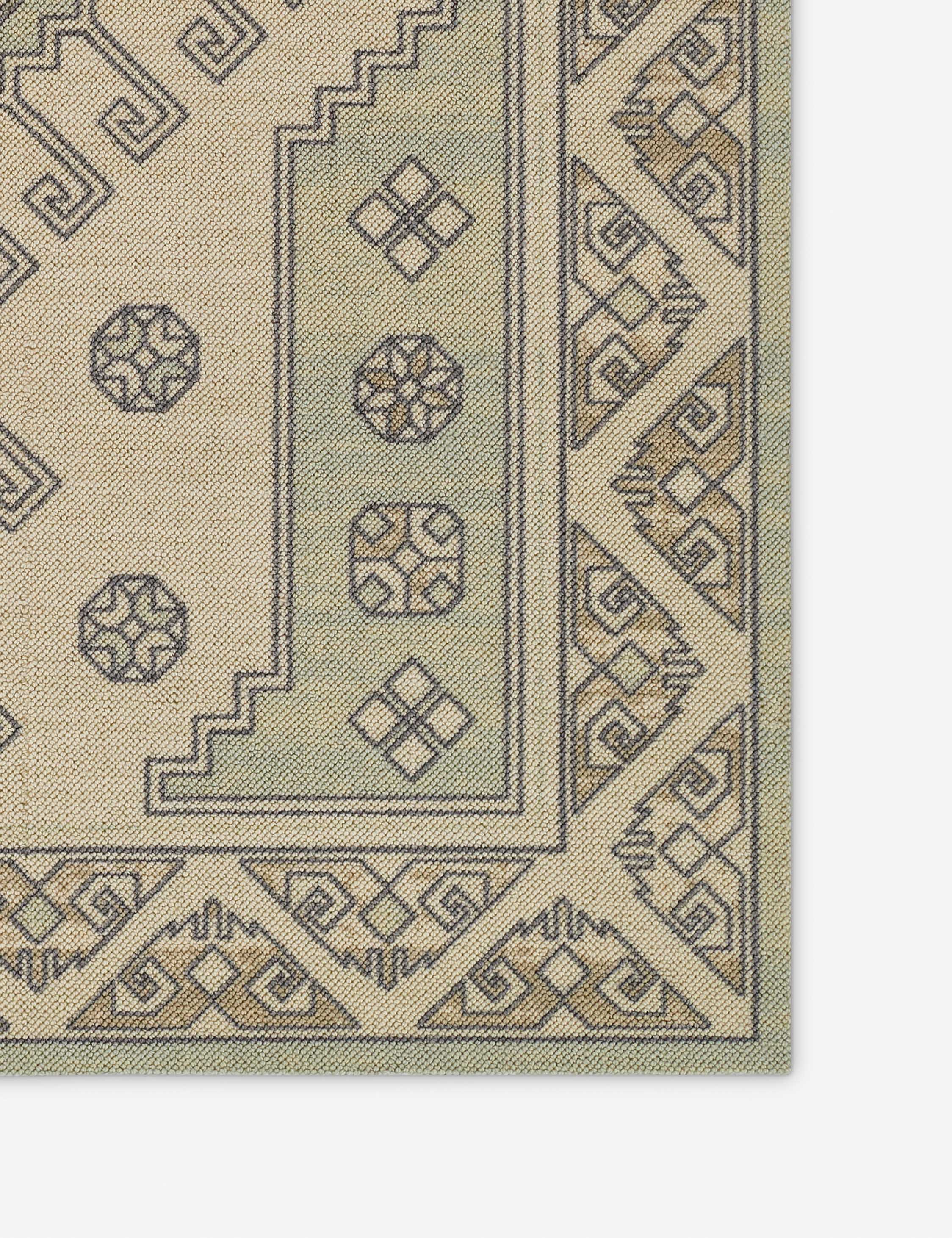 Lulu and Georgia Navia Wool-Blend Rug – Sage - view 5