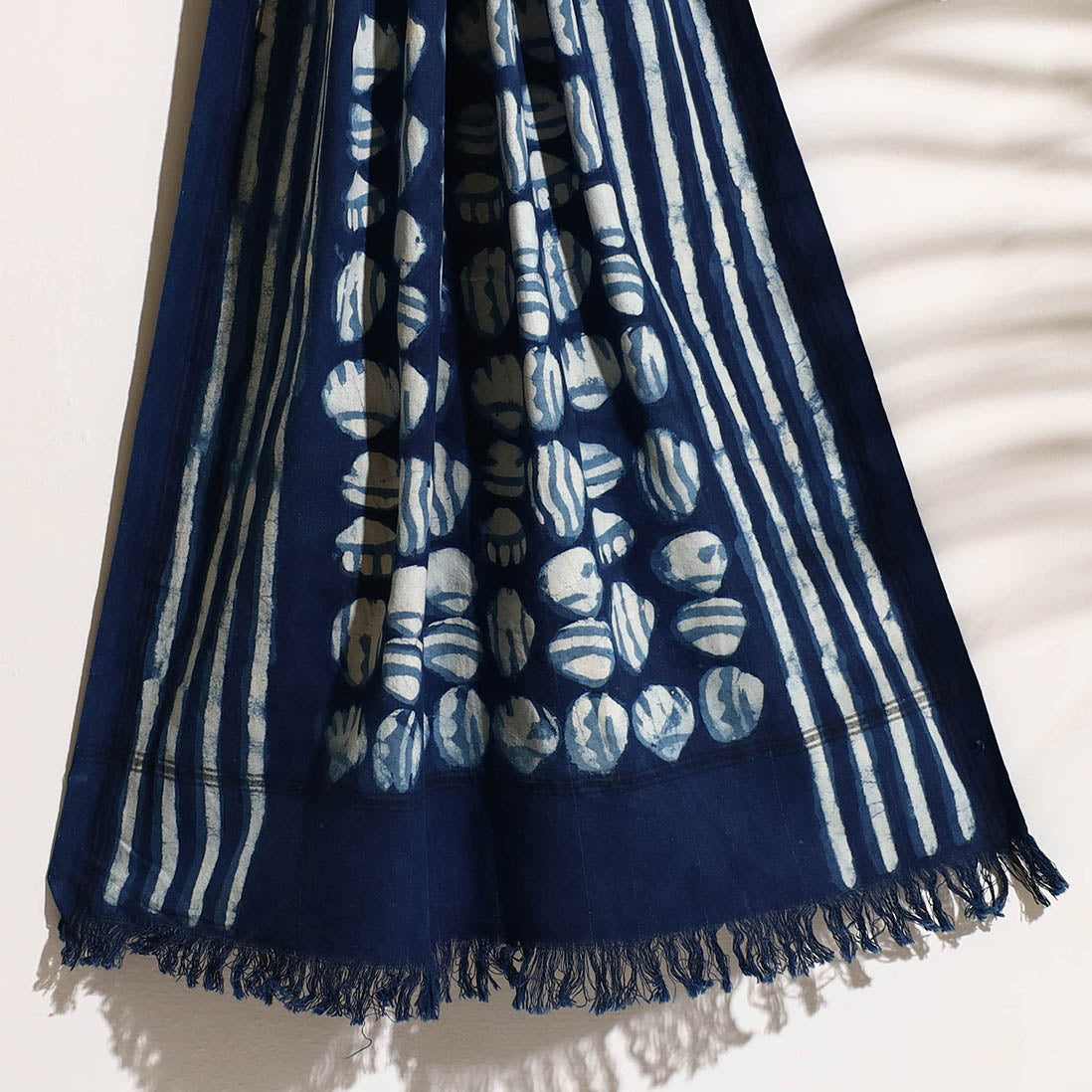 BINDAAS UNLIMITED Blue - Bindaas Block Printed Handloom Cotton Towel - view 2