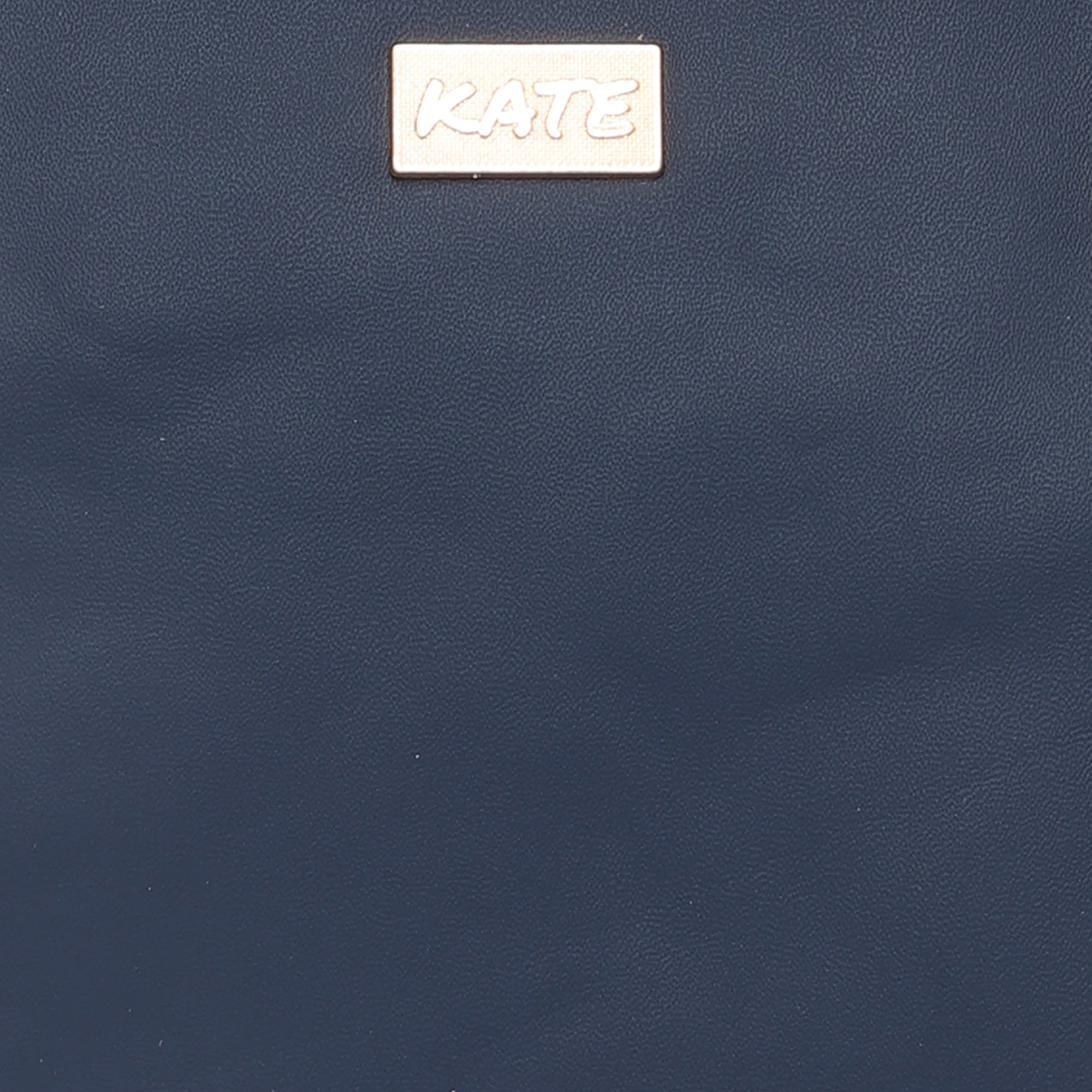 Peachmode Seller Blue Women Vegan Leather Handbag With Belt - view 5