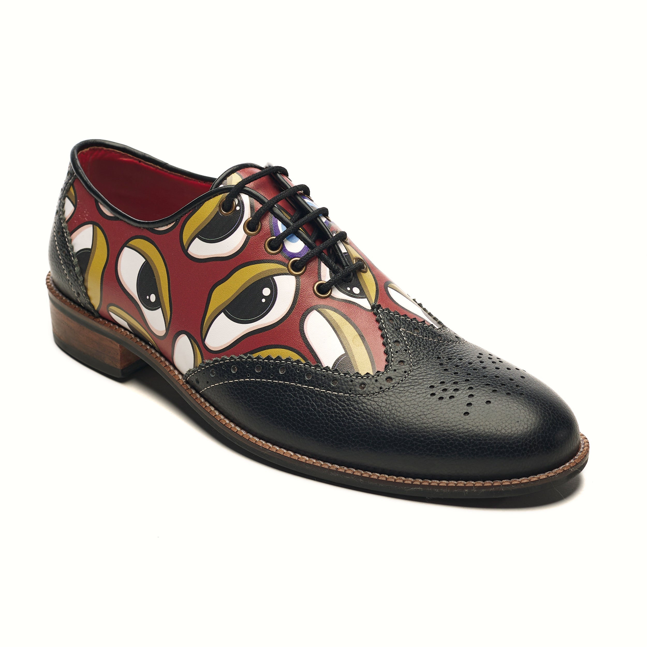 Banjaaran Studio ‘Nazar’ Brogues Men – Crimson - view 4