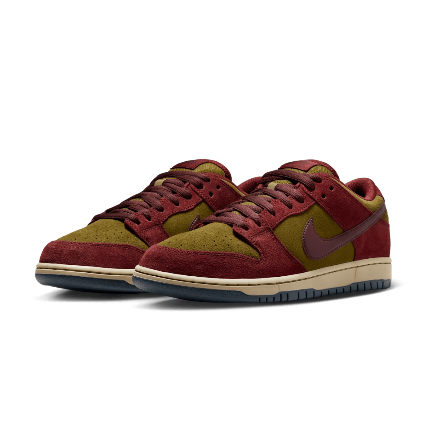 HYPE ELIXIR Nike SB Dunk Low Pro Dark Team Red and Olive Flak - view 2