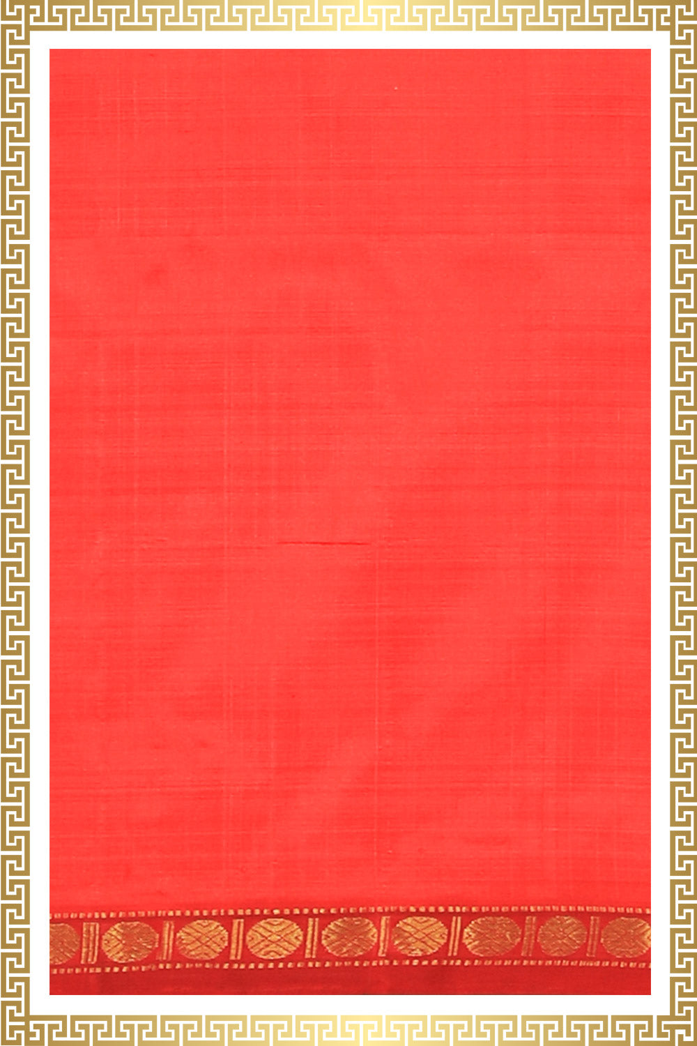Kalanjali Kanchi Silk Traditional Red Dhoti With Kanduva (8 X 4)