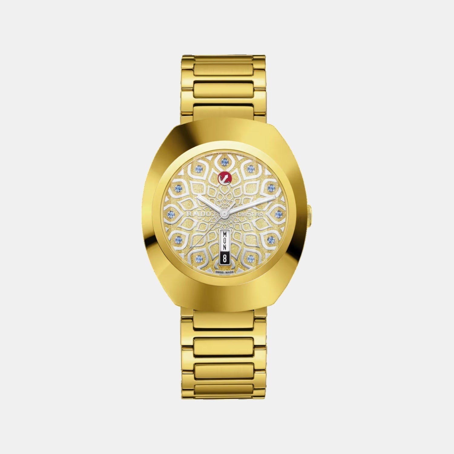 Rado Diastar Unisex Automatic Yellow Dial Analog Stainless Steel Watch R12161643