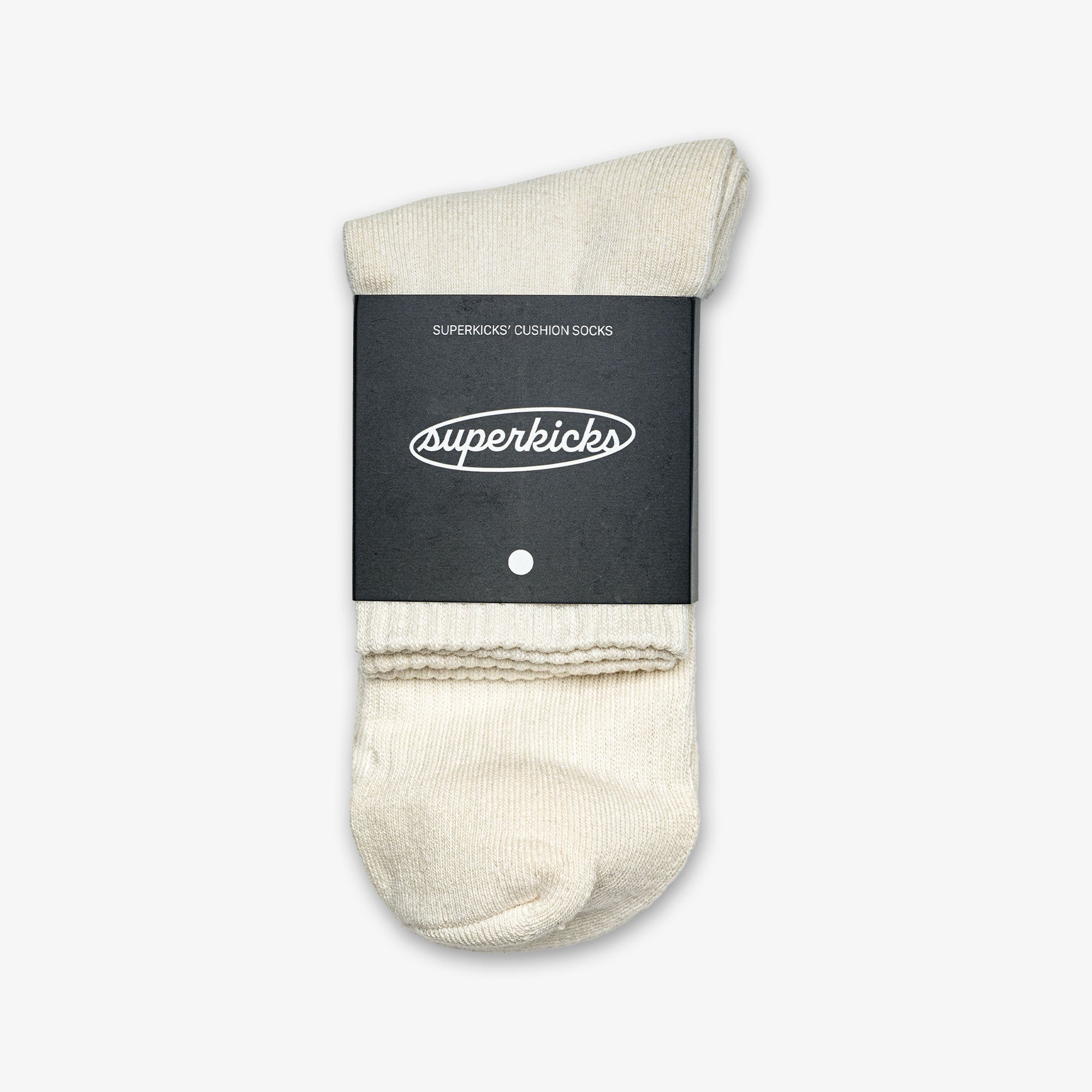 Superkicks | CREW SOCKS { WHITE - view 2