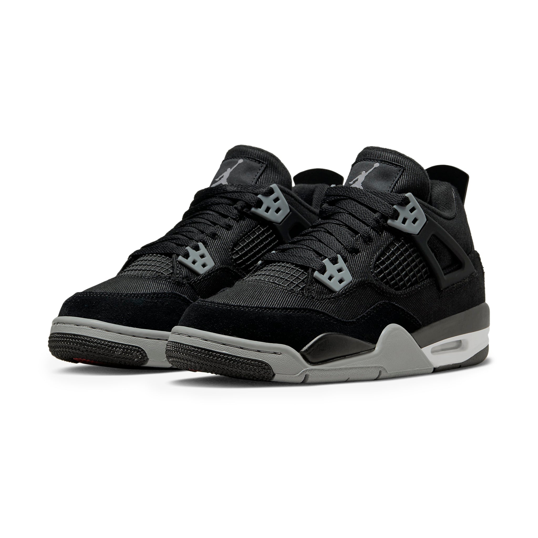 Air Jordan 4 Retro Black Canvas (GS) - view 2