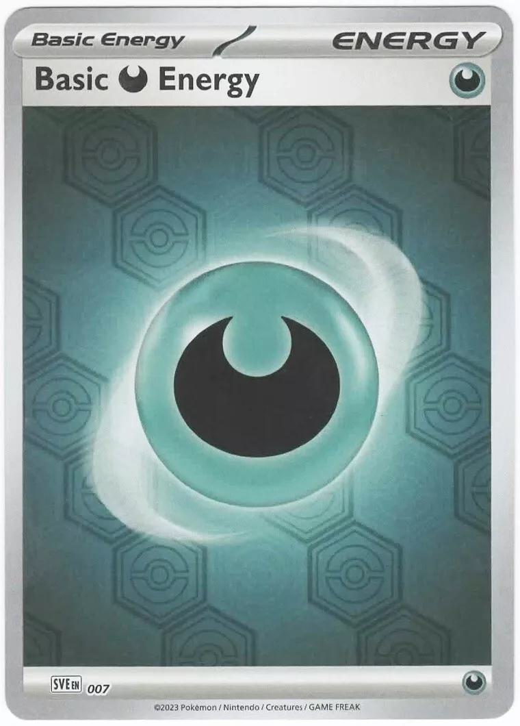 Pokémon Basic Darkness Energy - 007 - Common [sve-007] [Reverse Holo]