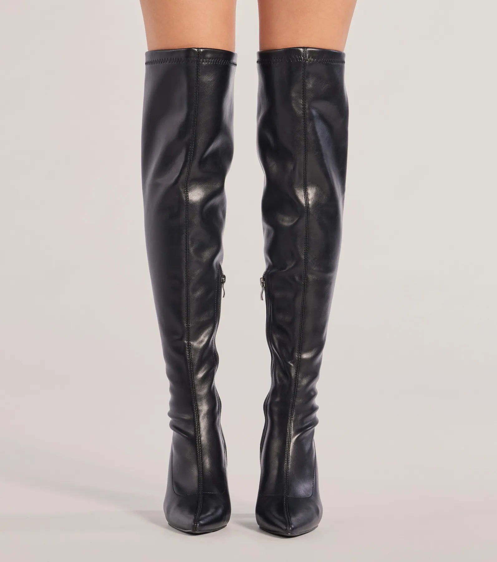 Windsor Chic Unlocked Over-The-Knee Block Heel Boots - view 2